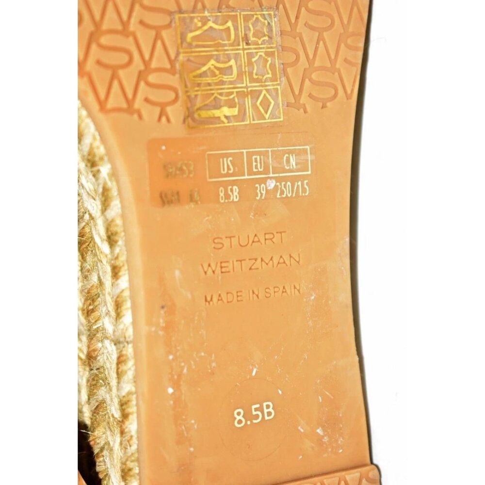 $440 Stuart Weitzman Sofia Espadrille Wedge Soft … - image 6